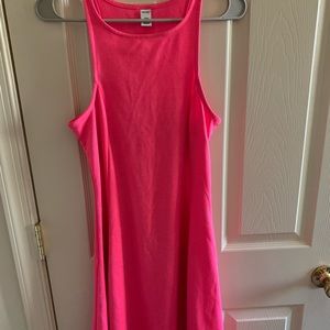 BubbleGum pink mini flare dress...never worn!